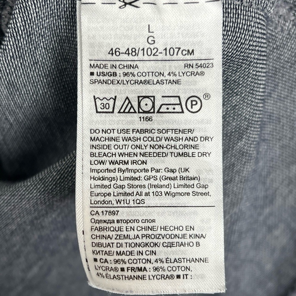 Banana Republic Mens Polo Large Grey Casual Front Pocket Golf Outdoor Preppy - Picture 6 of 10